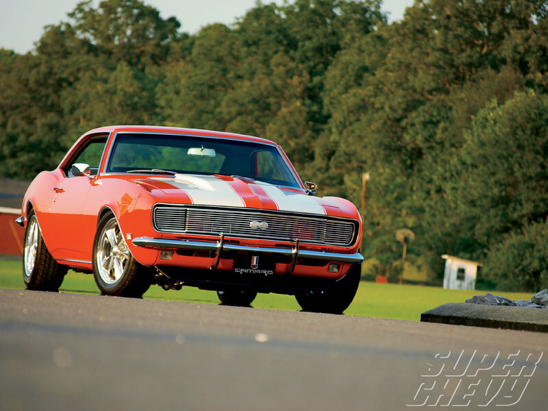Red Camaro Car — Serene, Afternoon, Photograph