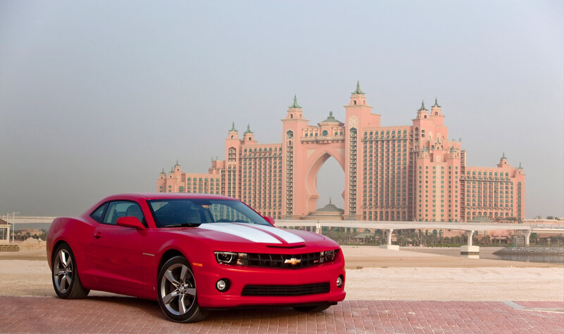 Red Camaro Car — Serene, Afternoon