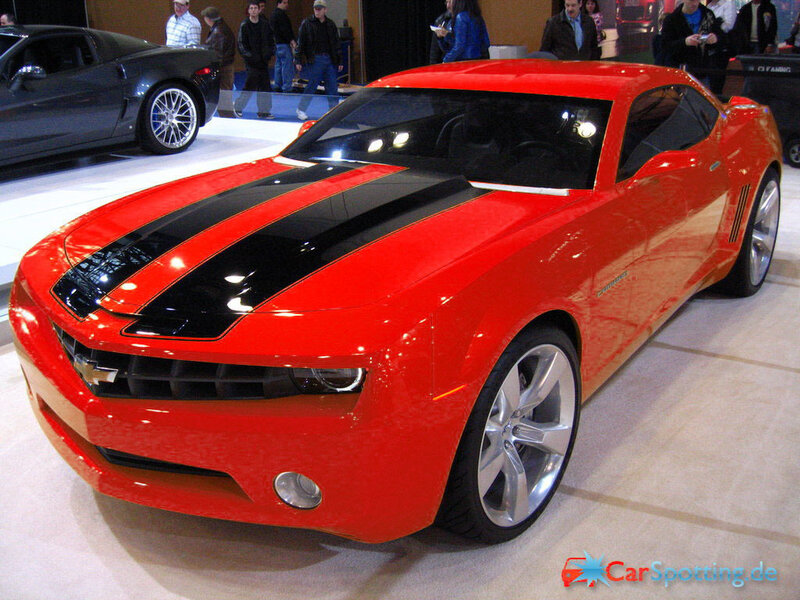 Red Camaro Concept Car — Showroom