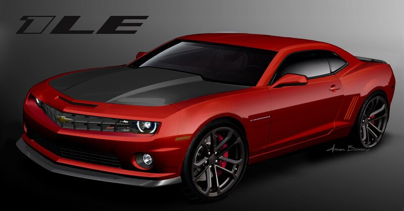 red camaro concept car