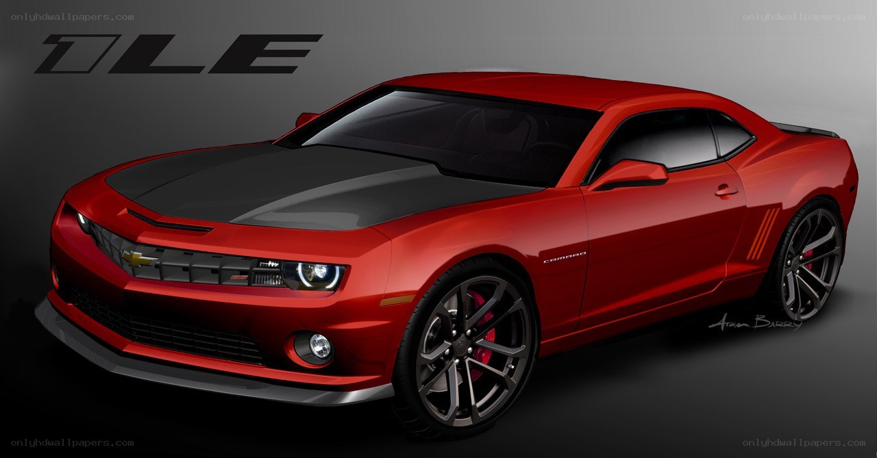 red camaro concept car