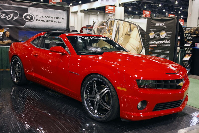 Red Camaro Convertible — Showroom