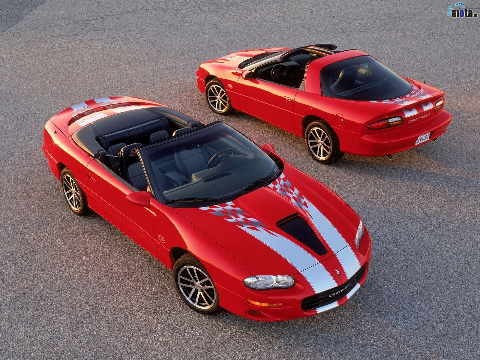 Red Camaro convertibles