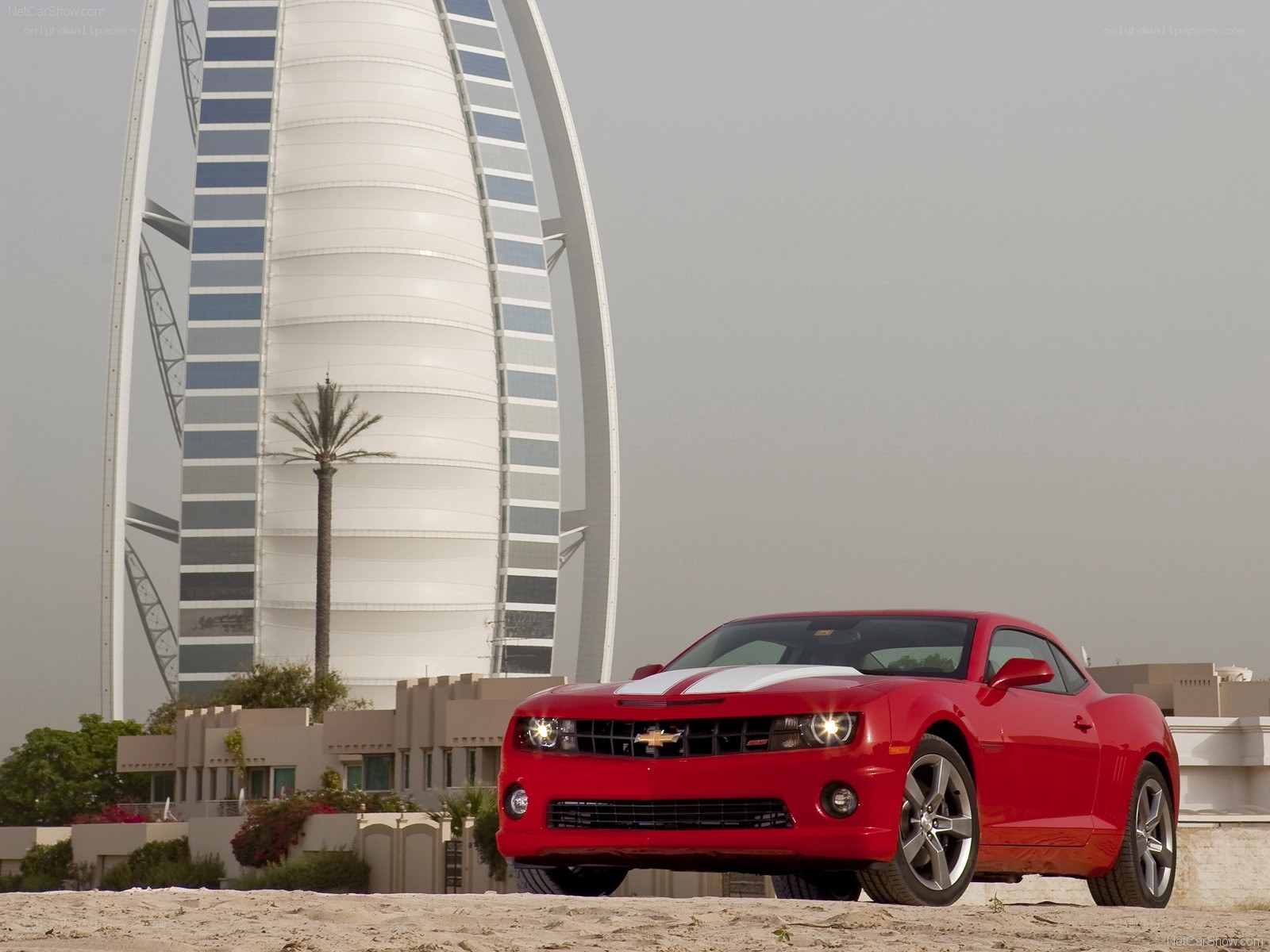 Red Camaro in Dubai