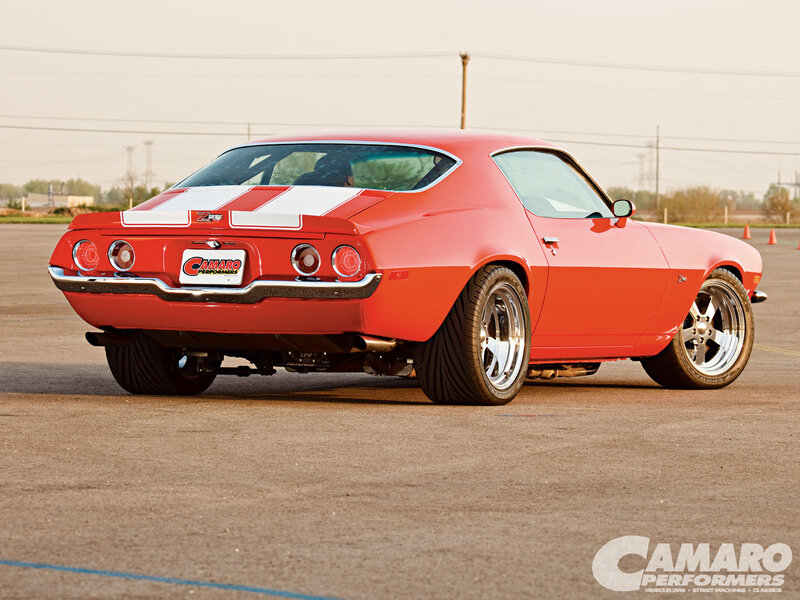 Red Camaro Muscle Car — Calm