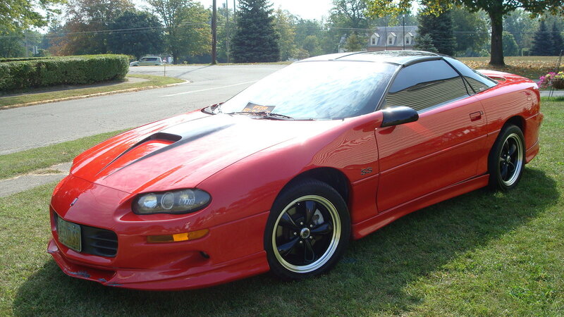 Red Camaro Ss — Calm, Afternoon, Photograph, Car