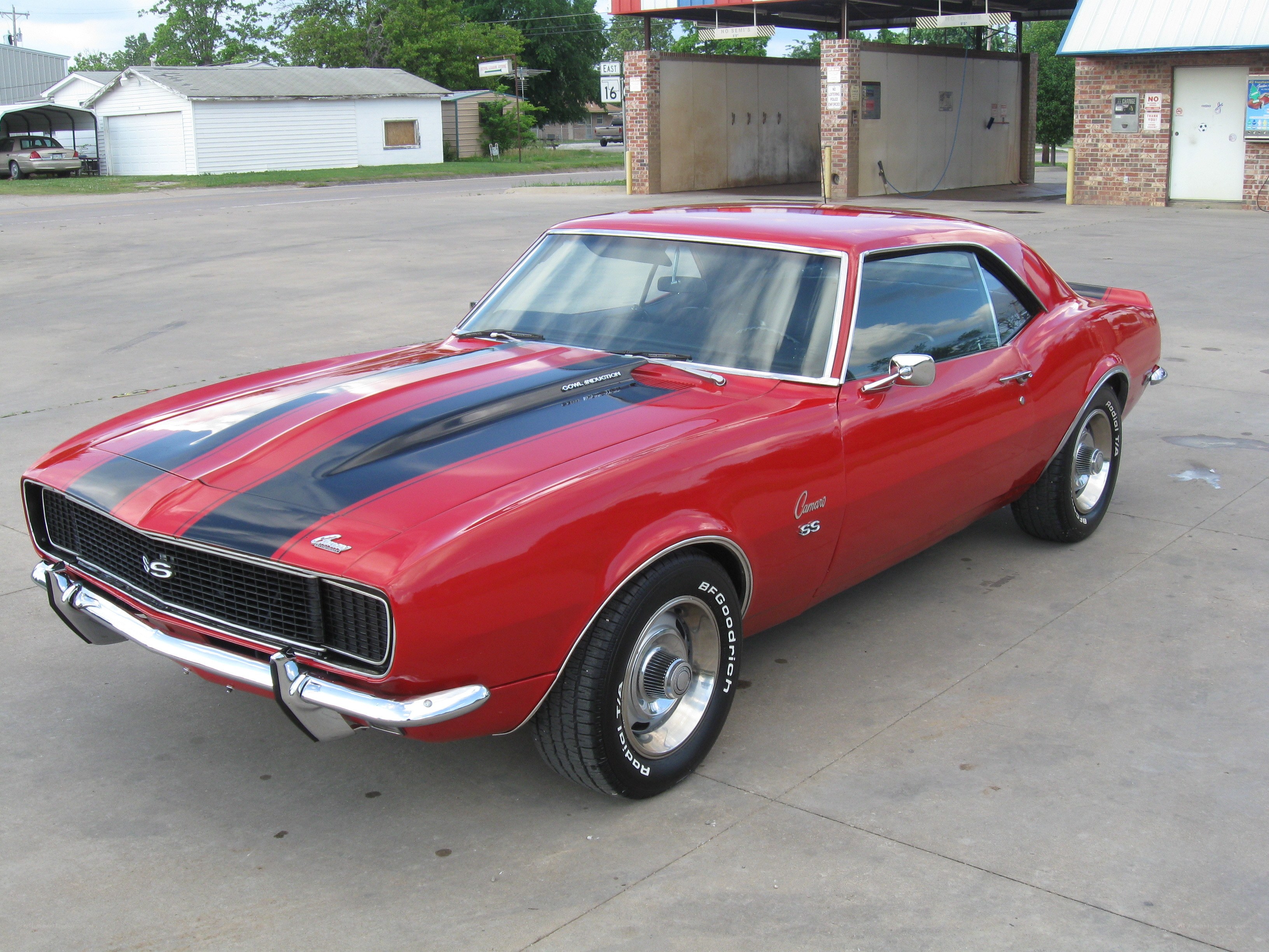 Red Camaro SS classic car