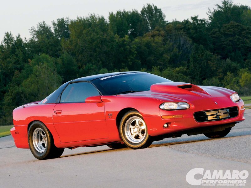 Red Camaro Ss — Dramatic, Sunset