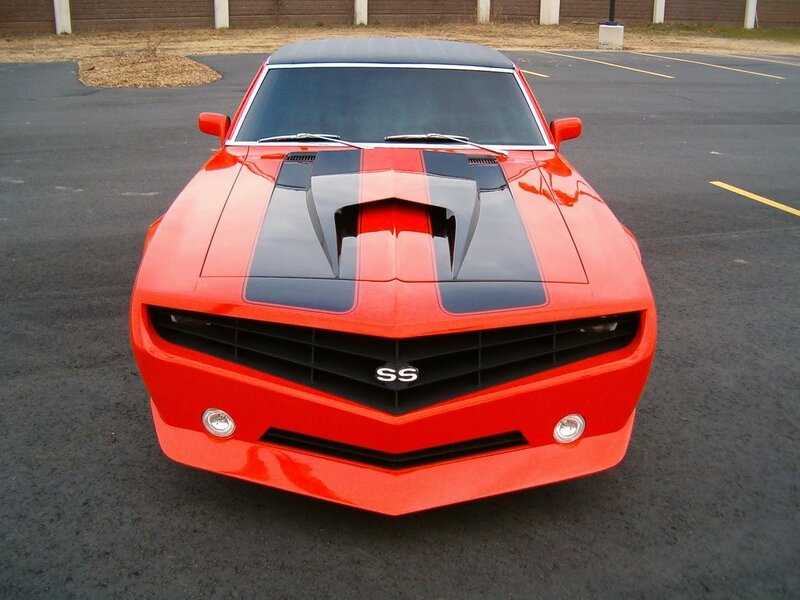 red camaro ss front view