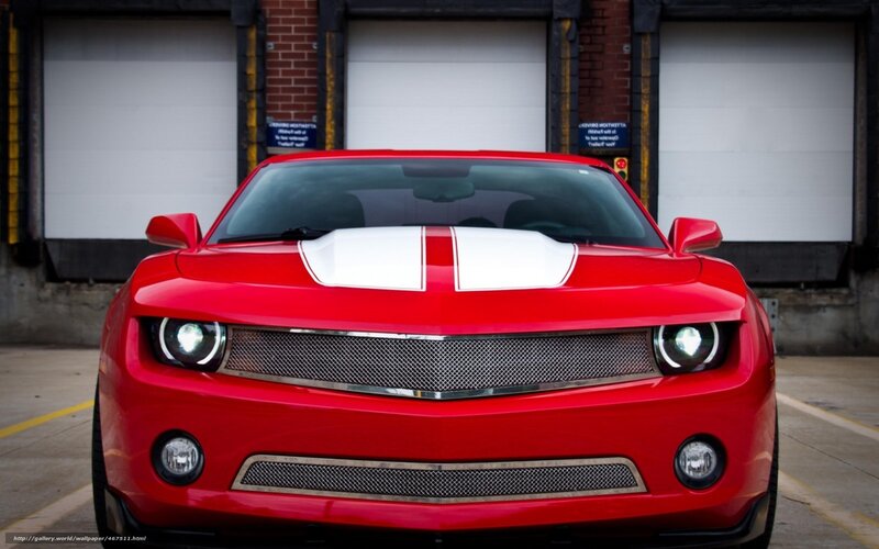 red camaro with white stripes