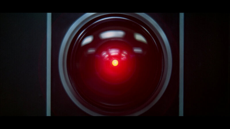 red camera lens close-up