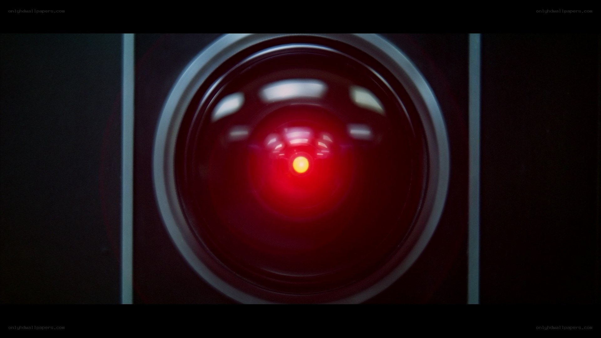 red camera lens close-up