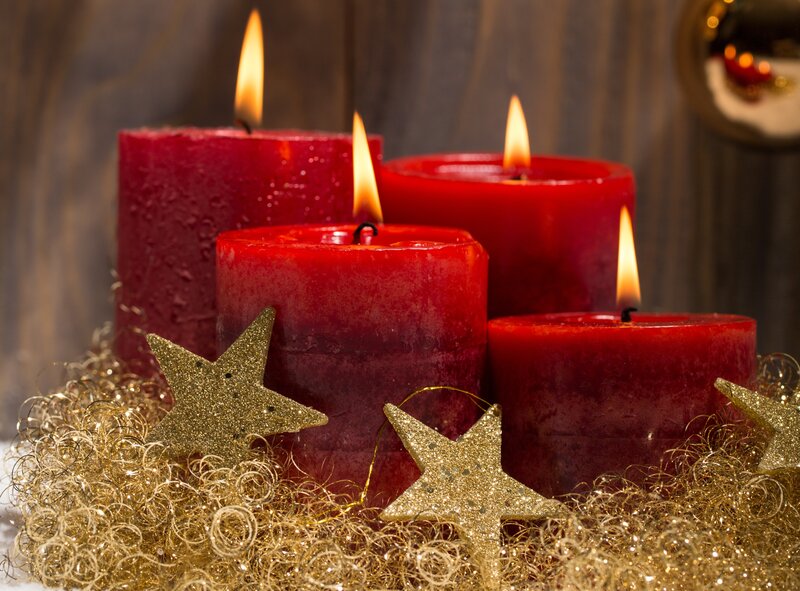 Red Candles and Gold Stars