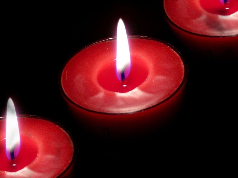 Red Candles Burning