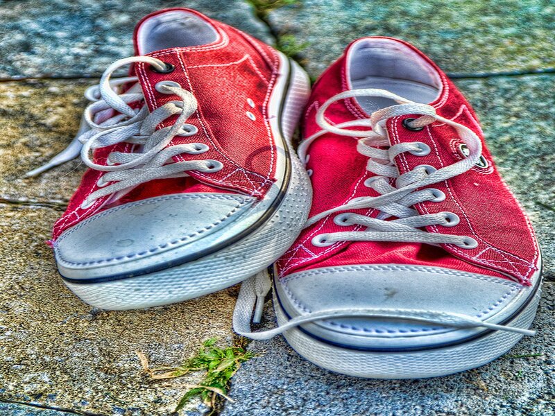 Red Canvas Sneakers