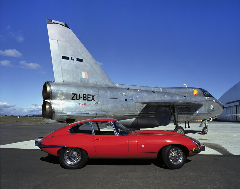 Red Car and Jet Aircraft