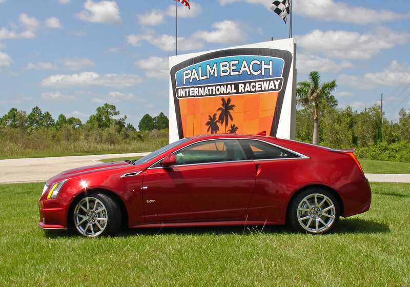 Red car at Palm Beach Raceway