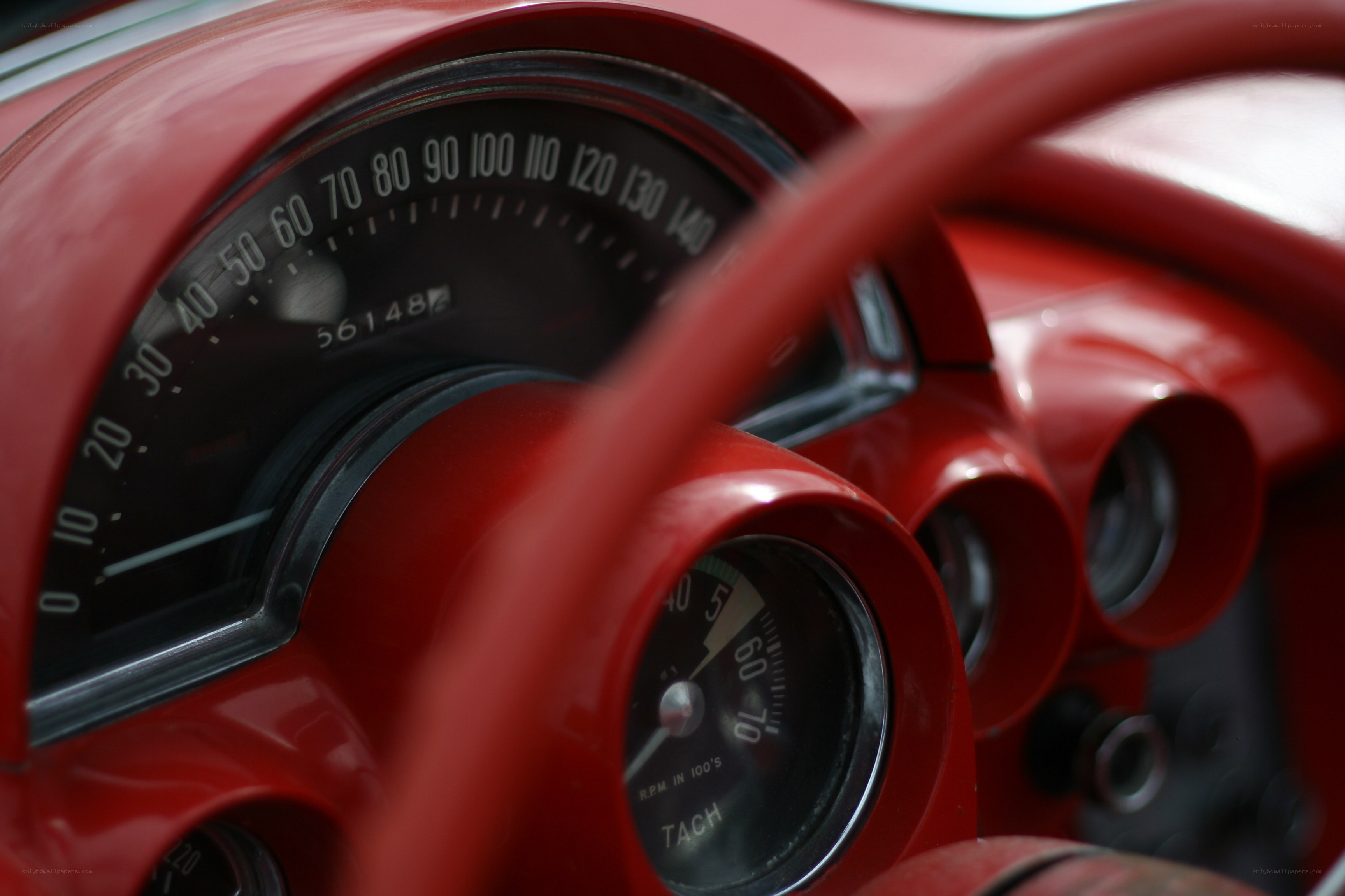 red car dashboard close-up