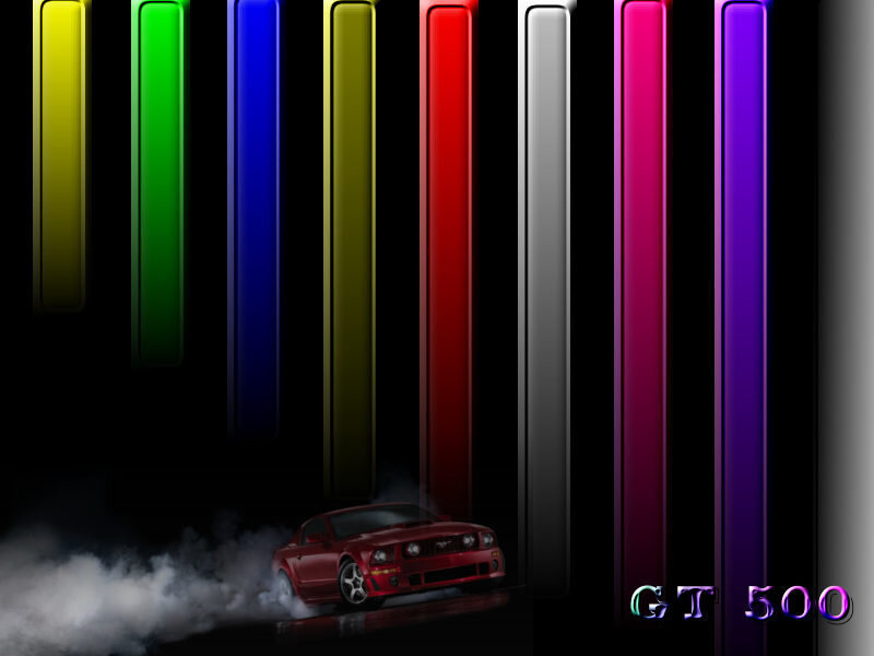 Red car drifting with neon lights