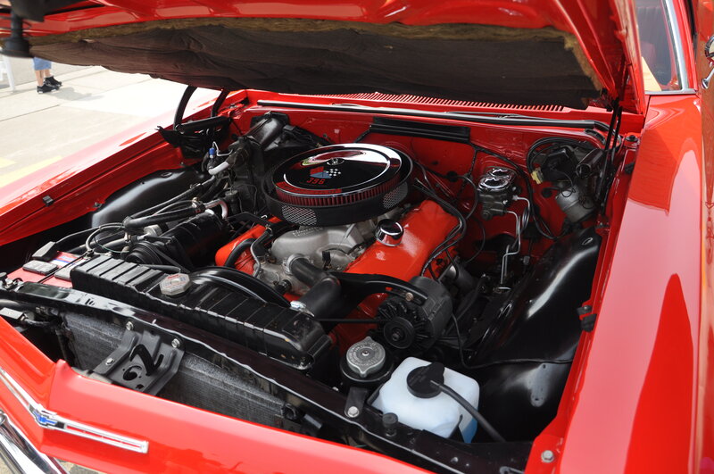 Red Car Engine Bay — Mechanical