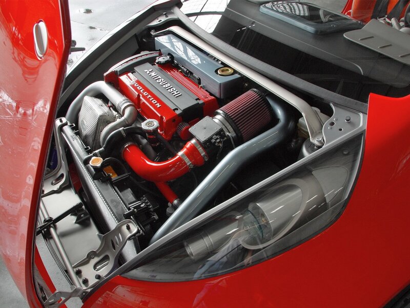 Red Car Engine — Mechanical, Photograph, Air Filter