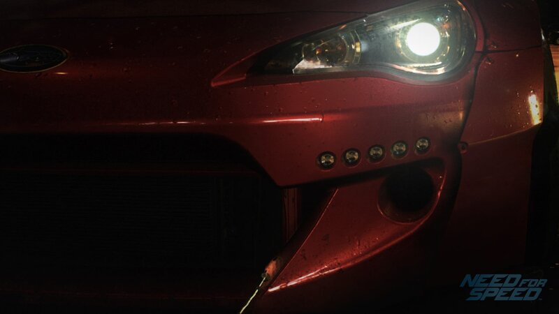 Red Car Front End — Dark