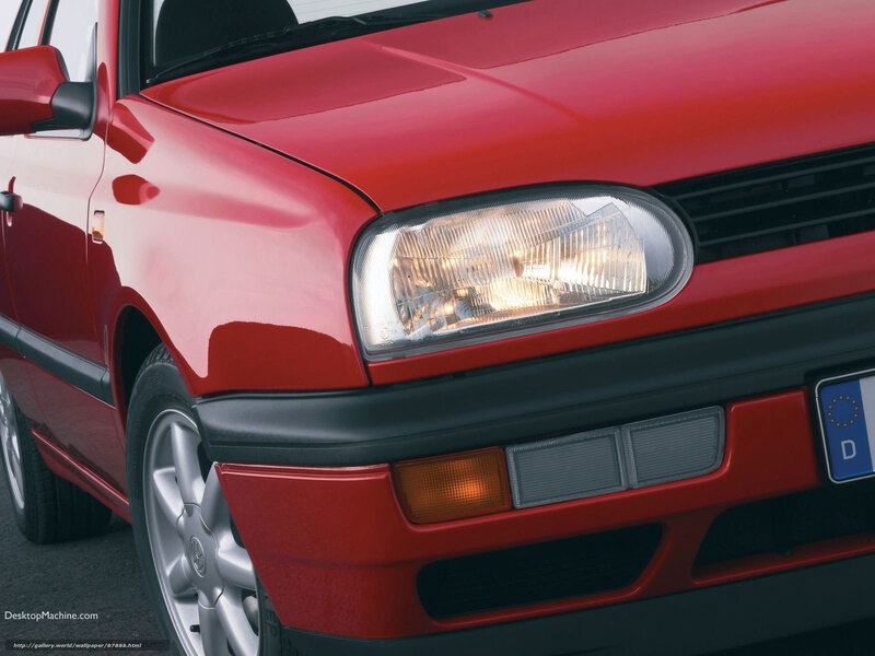 red car front view