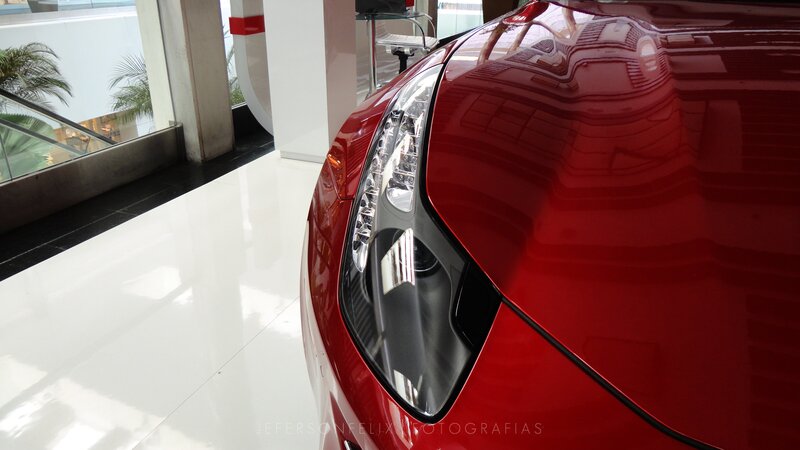Red Car Headlight — Clean