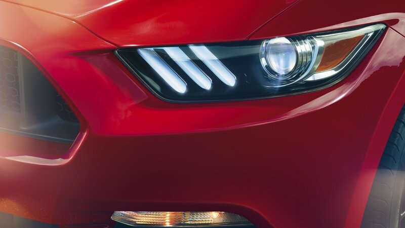 Red Car Headlight — Dramatic, Photograph, Fender