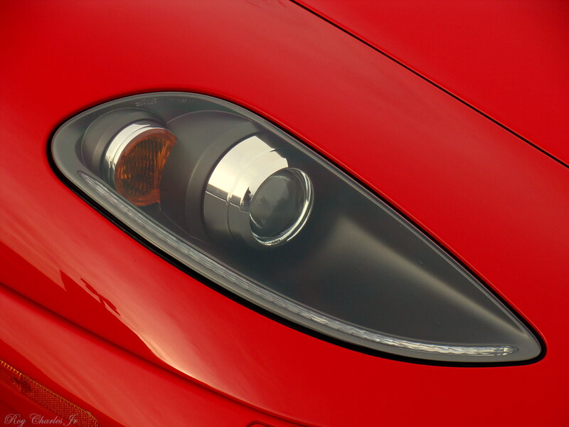 Red Car Headlight