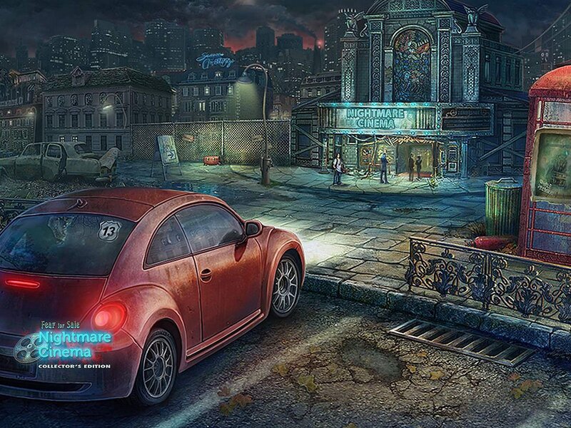 Red Car in City — Dramatic