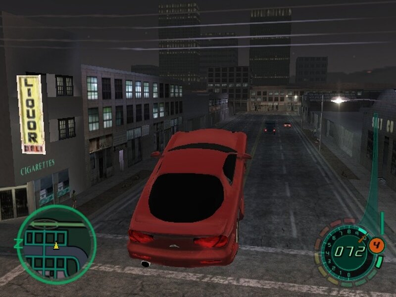 Red Car in City