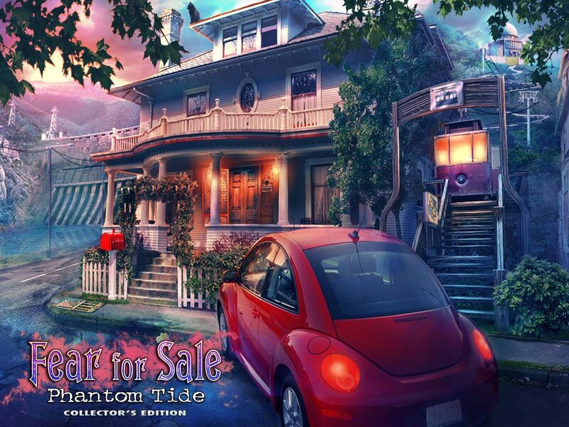 Red Car in Front of House