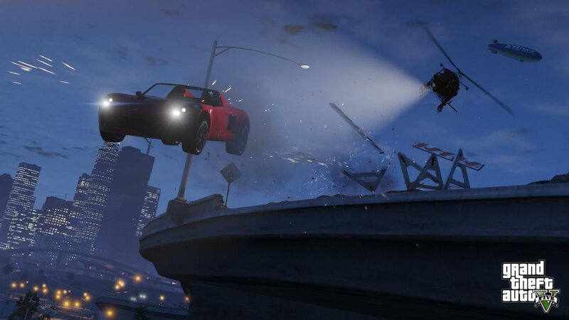 Red Car in Mid-air — Blue, Chaotic