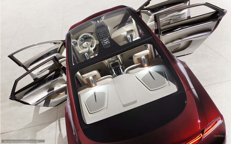 Red Car Interior — Modern, 3d Render, Car Door