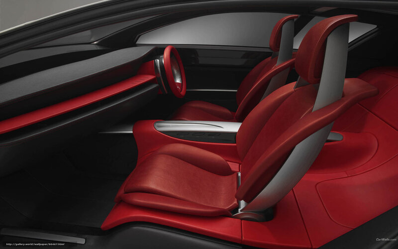Red Car Interior — Modern, 3d Render