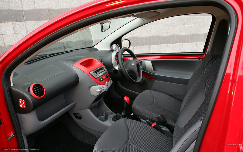 red car interior view