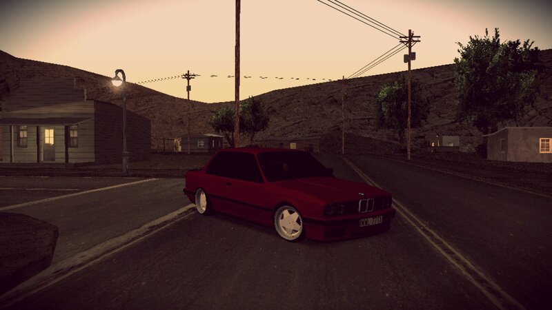 red car on a road