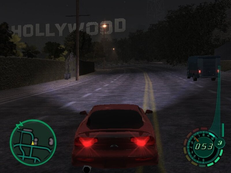 Red Car on Road — Black