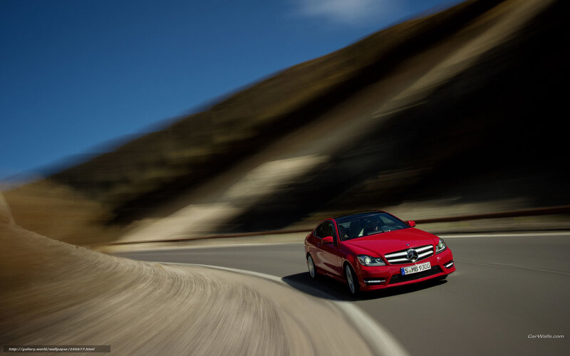 Red Car on Road — Dynamic, Afternoon, Photograph