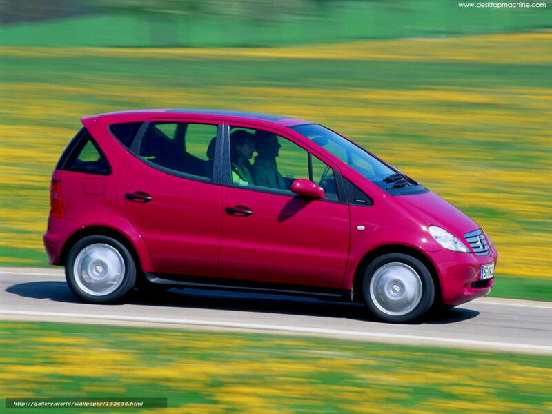 Red Car on Road — Dynamic, Summer
