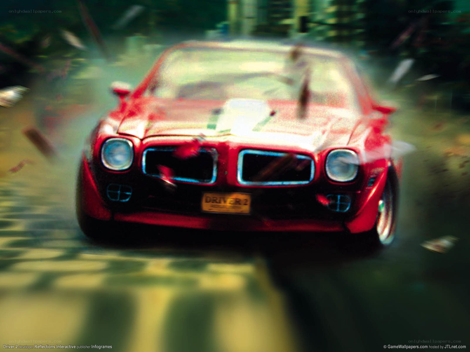 Red car racing in Driver 2