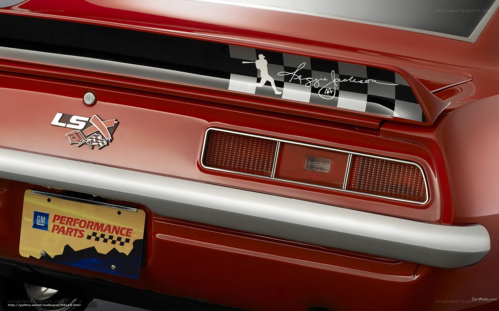red car rear with logo