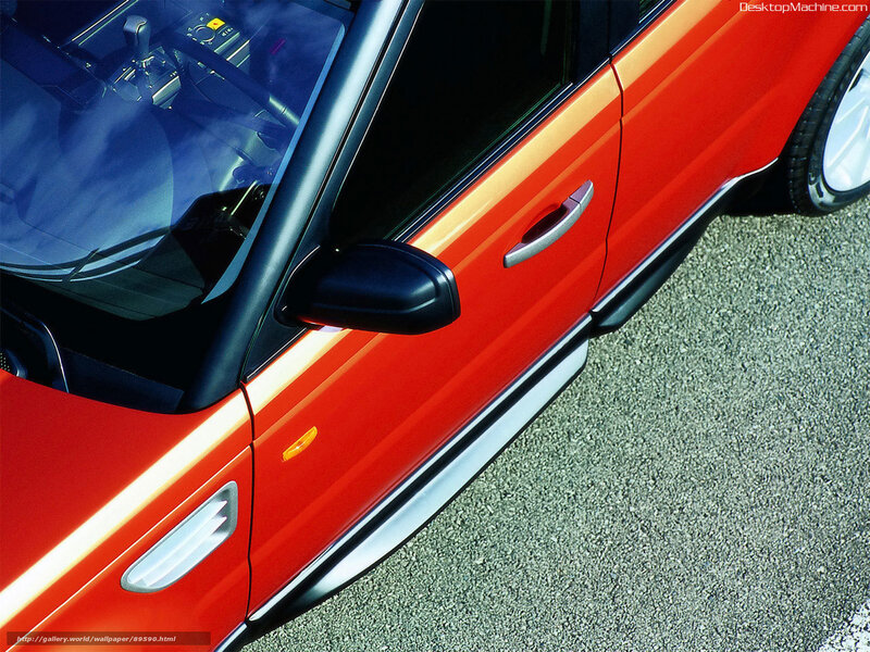 red car side view