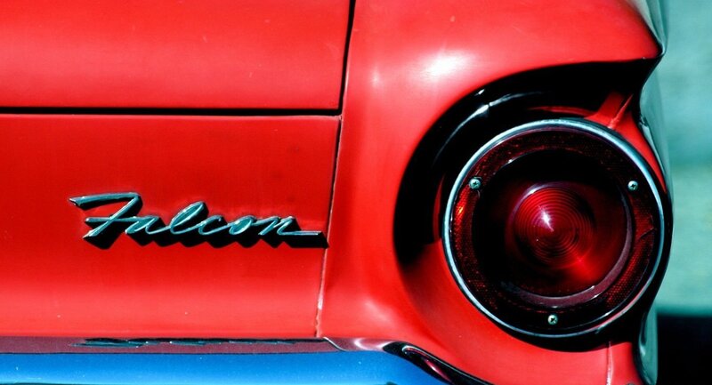 Red Car Tail Light — Dramatic