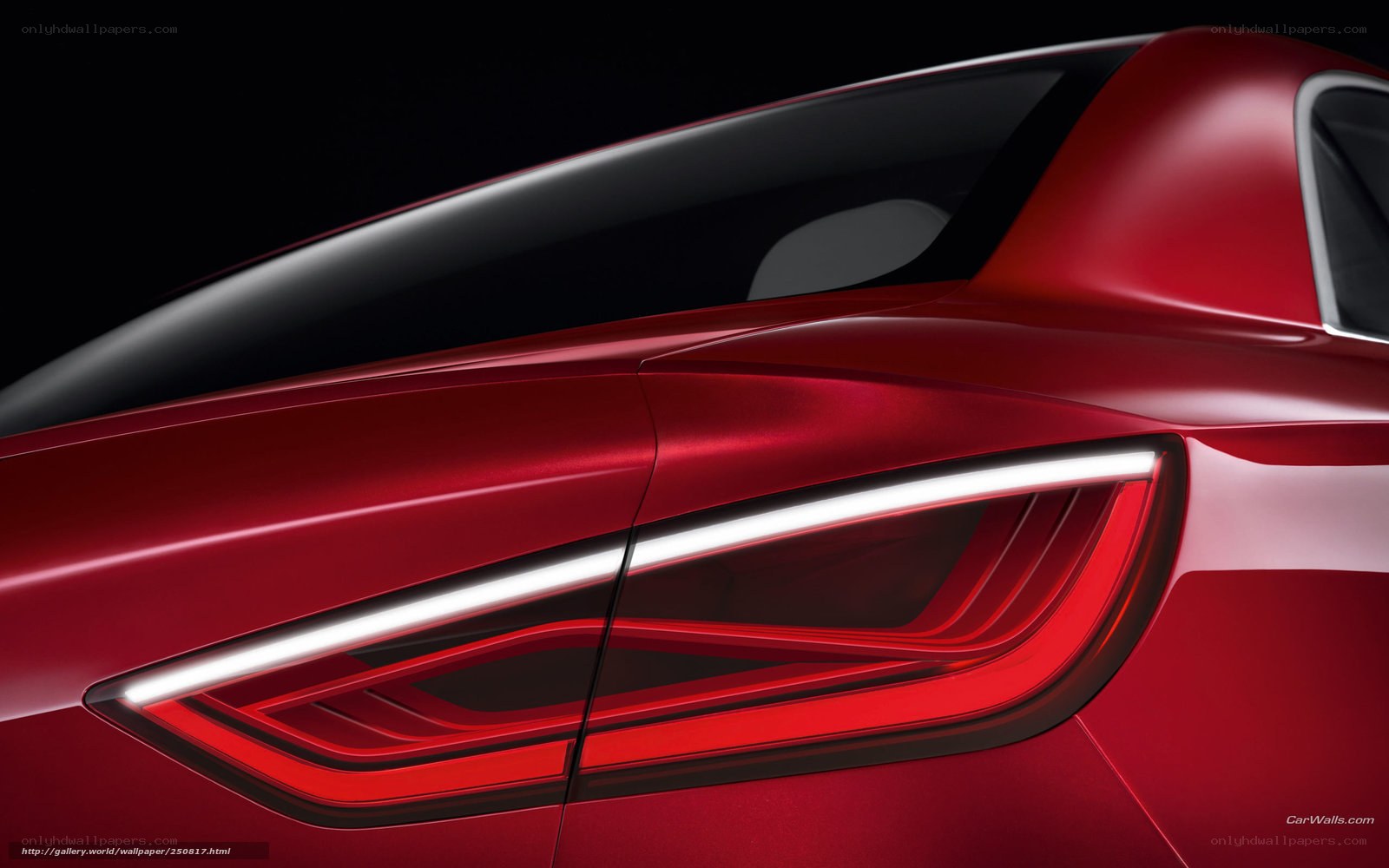 Red car taillight design