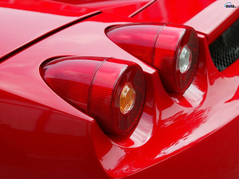 red car taillights