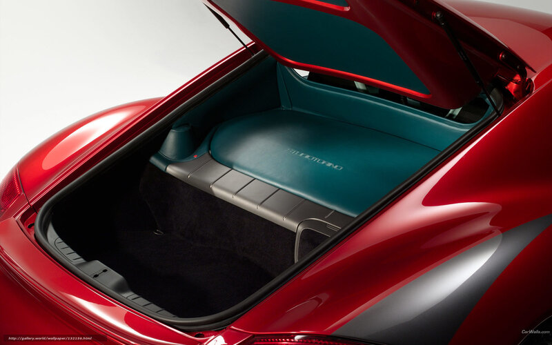 Red Car Trunk Interior — Clean, Modern