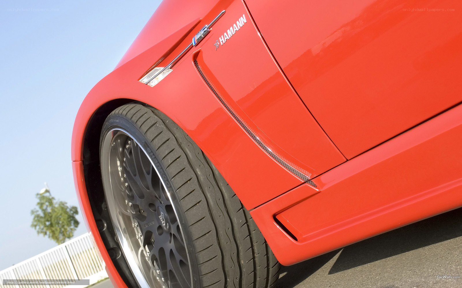 red car wheel detail