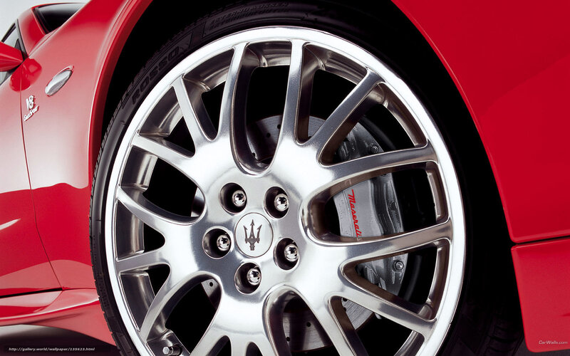 Red Car Wheel — Dramatic, Photograph, Brake, Tire